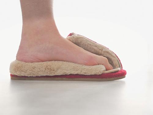 足指を動かしやすい「ぎゅっぱー」の断面イメージ